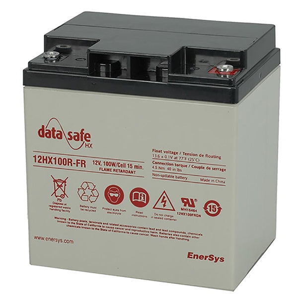 Enersys DataSafe 12HX100R-FR Battery, 12V/26AH, 104 Watt per Cell