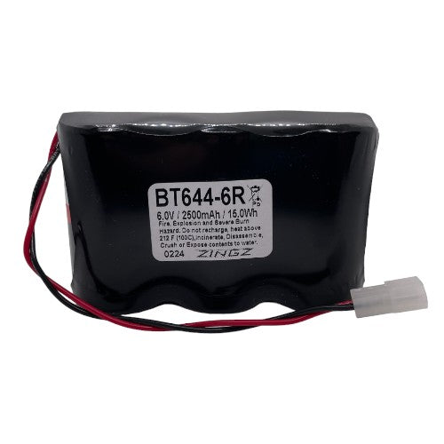 Telemotive BT644-6R (Reverse Polarity) Battery, 6V/2.5AH