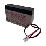 Enersys Genesis NP0.8-12 Battery, 12V/0.8AH with Wire Leads & Connector