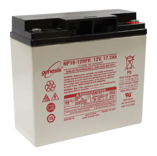 EnerSys Genesis NP18-12RFR Battery with Insert Terminal & Flame Retardant Case