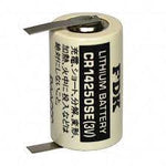 FDK CR14250SE-T1 Battery with Solder Tabs, 3V 1/2AA Lithium