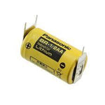 Panasonic BR-1/2AAE2PN Battery, 3V Lithium 1/2AA with 2 pin positive, 1 pin negative