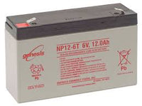 Enersys Genesis NP12-6T Battery, 6V/12AH with F2 (2.50") Terminals
