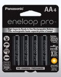 Panasonic Eneloop Pro AA Batteries, 1.2V/2550mAh High Capacity with low self discharge
