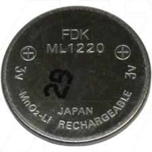 FDK ML1220 Battery - Rechargeable Coin Cell