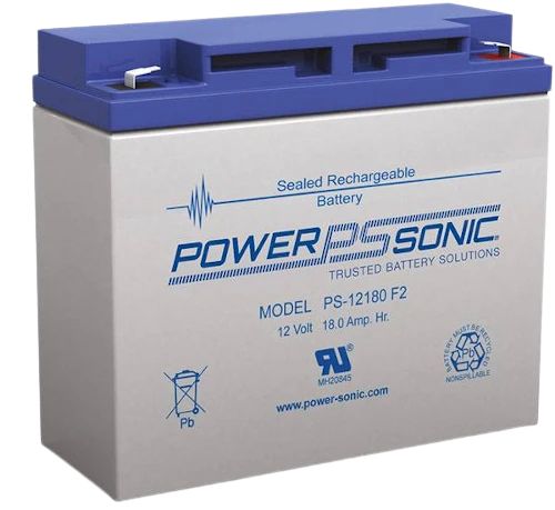 Powersonic PS-12180F2 Sealed Lead Acid Battery