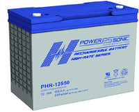 Powersonic PHR-12550 High Rate Sealed Lead Acid Battery, 12V/155AH with insert terminals (T8)