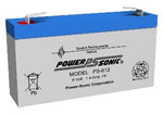 Parks Electronics 611, 613, 811L, 811S, 911S Doppler Battery, 6V/1.4AH