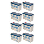 8 x 12V / 7.0Ah UPS Replacement Batteries for ABLEREX JCXL2200