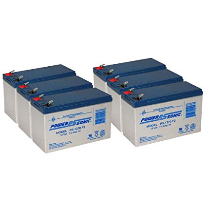 6 x 12V / 7.0Ah UPS Replacement Batteries for ABLEREX AS3K