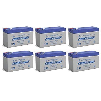 6 x 12V / 9.0Ah UPS Replacement Batteries for ABLEREX MP3000