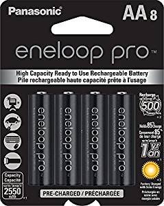 Panasonic Eneloop Pro AA Batteries - High Capacity, Low Self Discharge