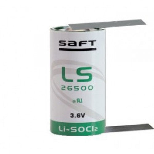 LS26500STS Saft Inorganic Lithium Cell (With Solder Tabs) - bbmbattery.ca