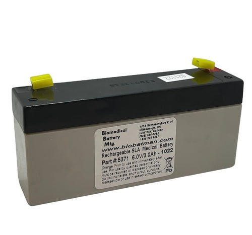 Marquette Procare 400 NIBP  Battery - 6V/3.4AH