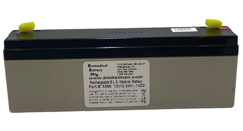 Corometrics 555 NIBP Monitor Battery - 12V/2.3AH