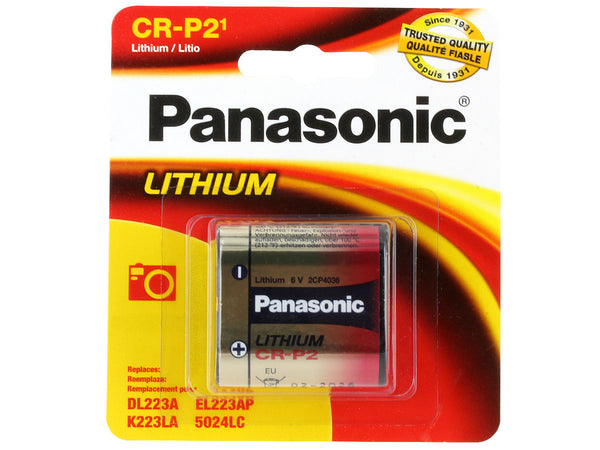 Panasonic CR-P2 Photo Lithium Battery - bbmbattery.ca