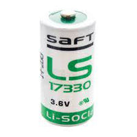 Saft LS17330 Battery, 3.6V Lithium 2/3A, ER17330 Equivalent