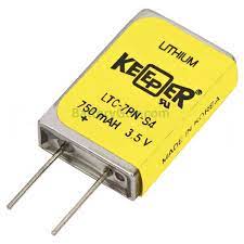 Eagle Picher Keeper LTC-7PN-S4 Battery, 3.5V/750mAh Lithium
