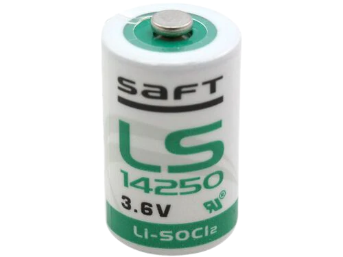 Saft LS14250 Battery, 1/2AA Lithium Non Rechargeable