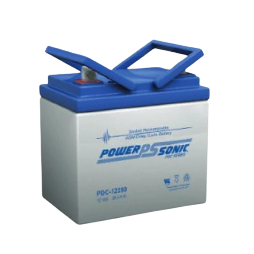 PDC-12350 - Powersonic  Deep Cycle Battery - 12V/35AH Nut and Bolt Terminal