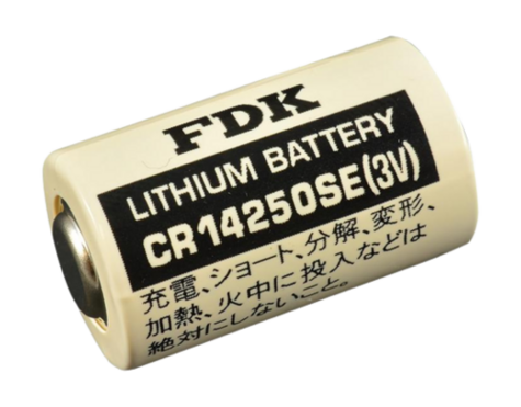 FDK CR14250SE Battery, 3V 1/2AA Lithium