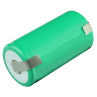 Nickel Metal Hydride D Battery with Solder Tabs - 1.2V/10AH