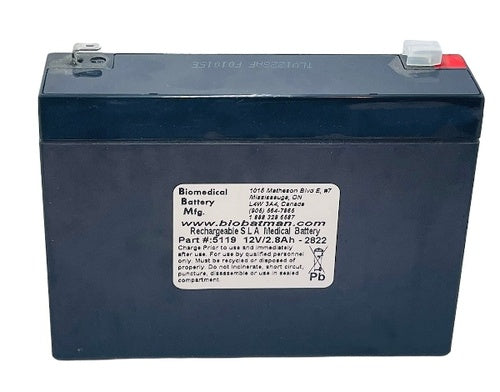 Ivy Biomedical Monitor Battery for 201, 303, 402, 2310 & 501 Recorder - 12V/2.8AH